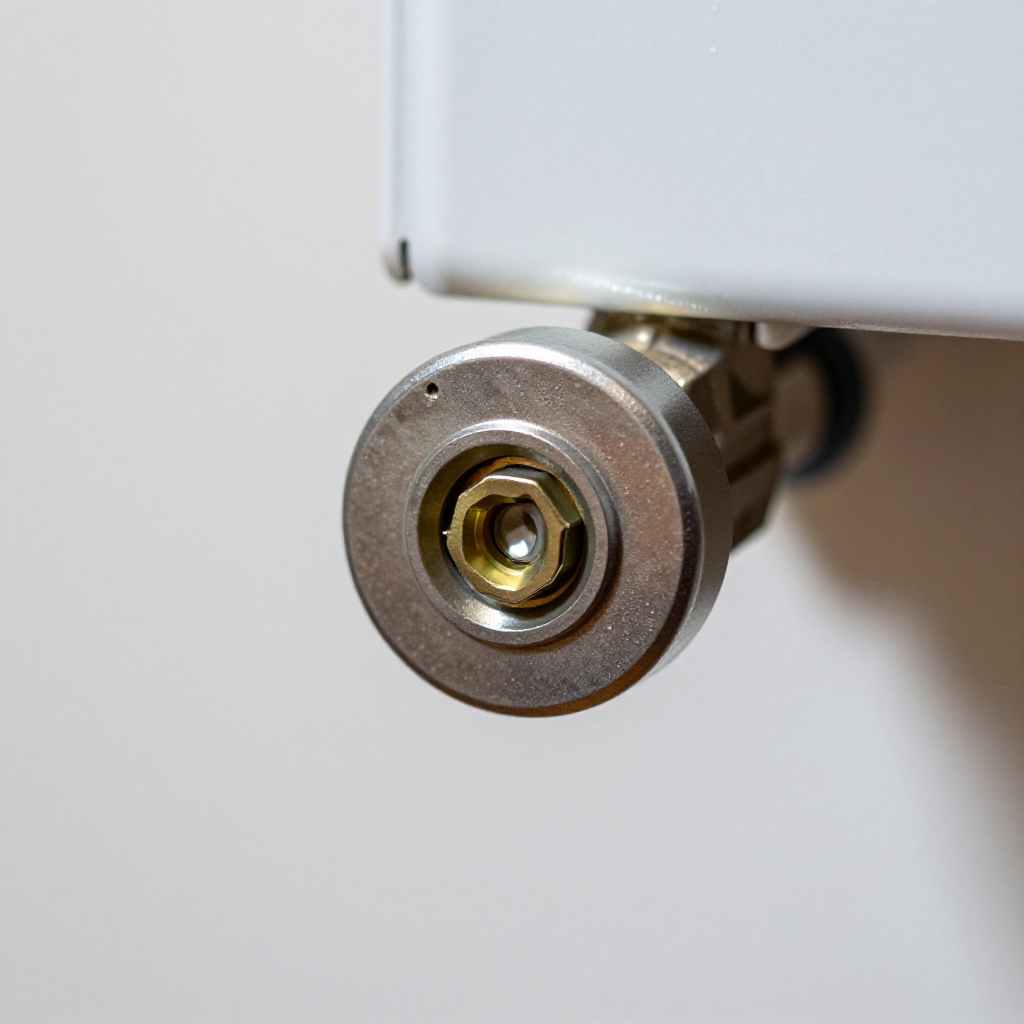 Locate the bleed valve and have a cup ready