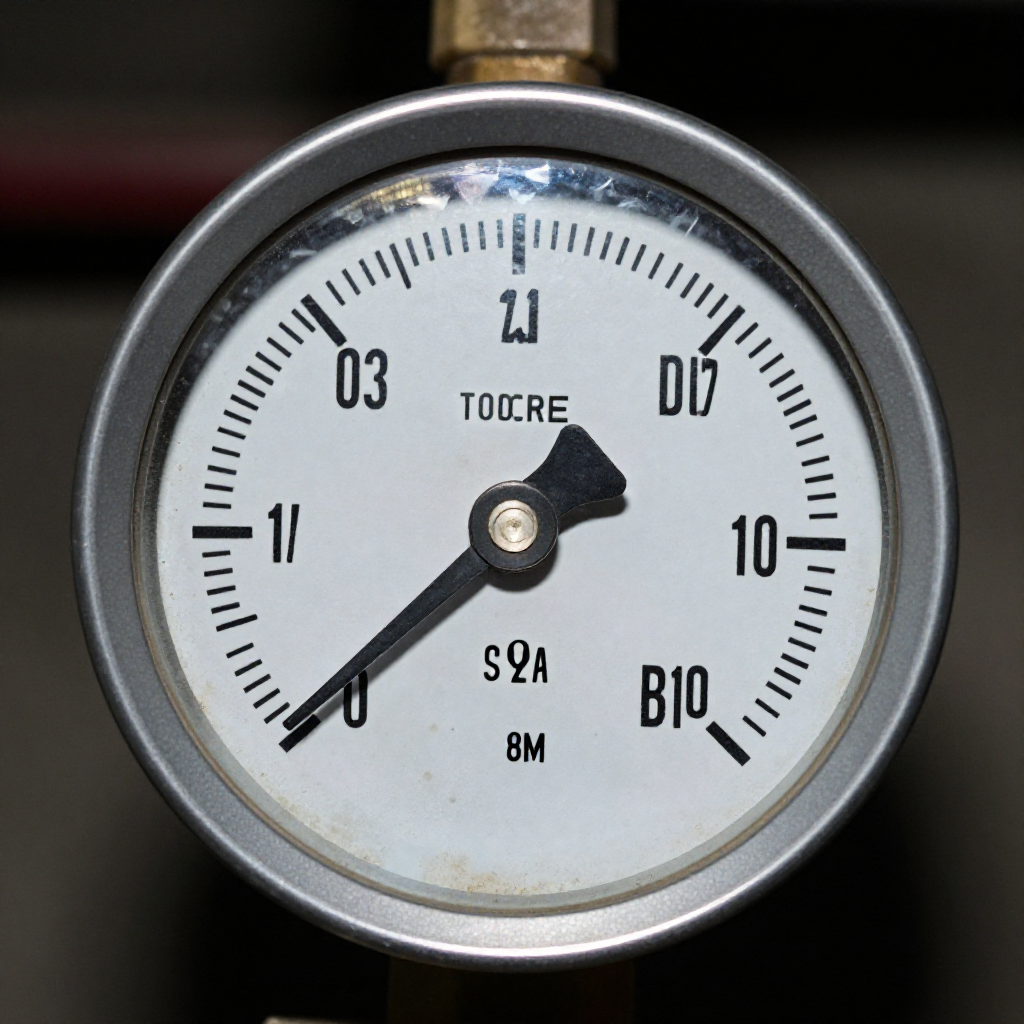 Check the boiler pressure gauge after bleeding