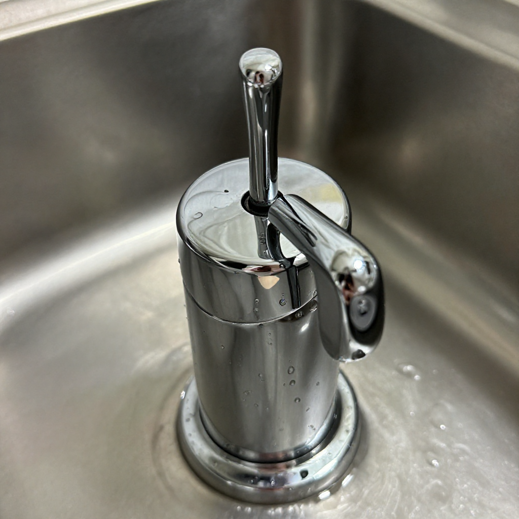 Cycle the faucet handle to reset the diverter