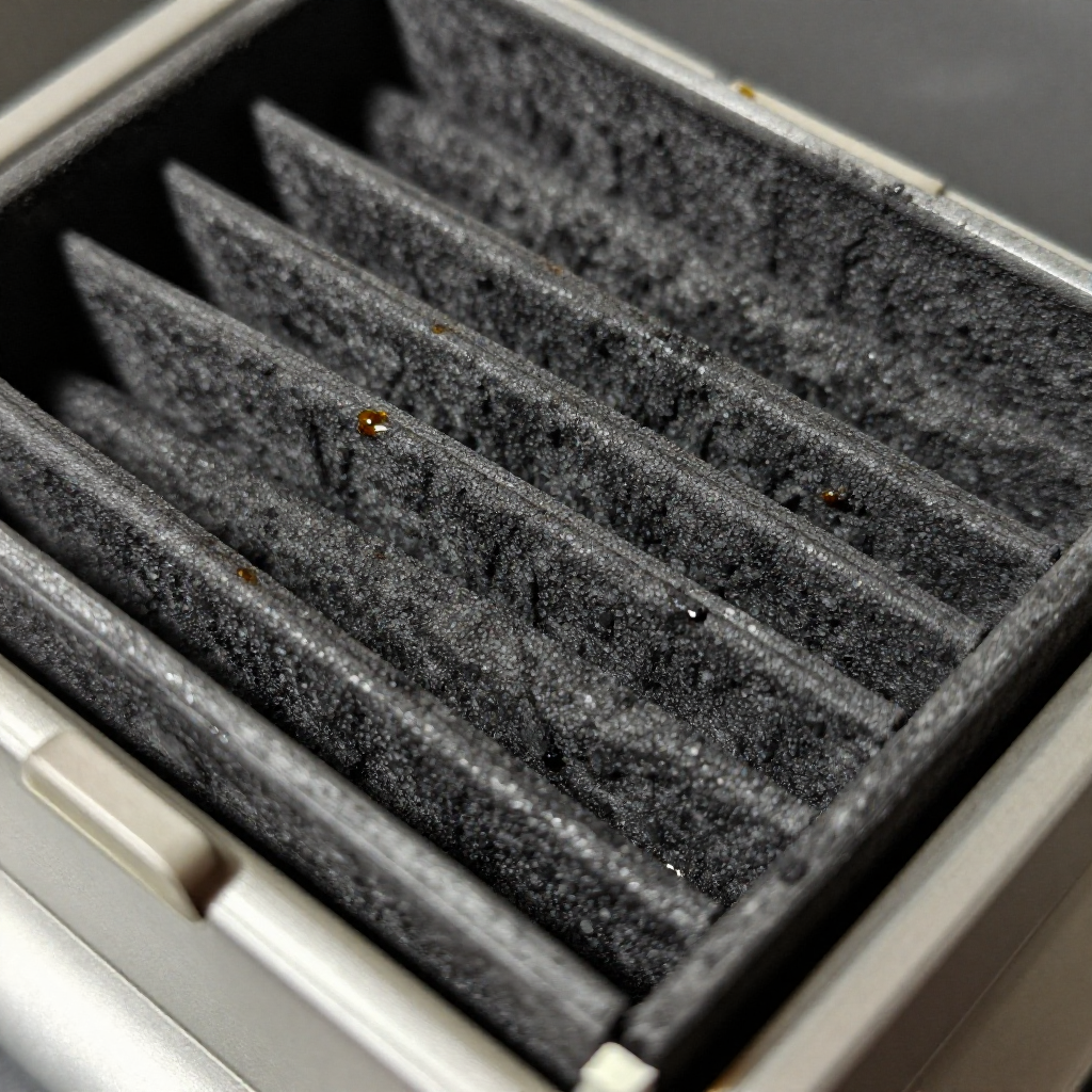 Replace saturated charcoal filter on recirculating hoods