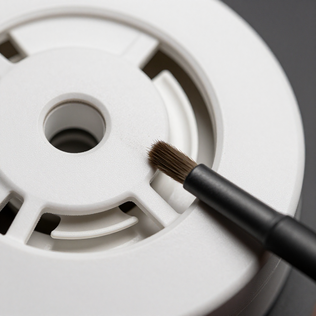 Vacuum the sensor chamber with a soft brush attachment