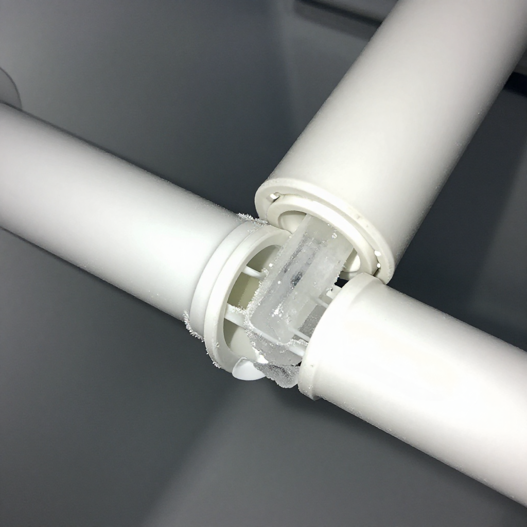 Thaw a frozen fill tube with a hair dryer