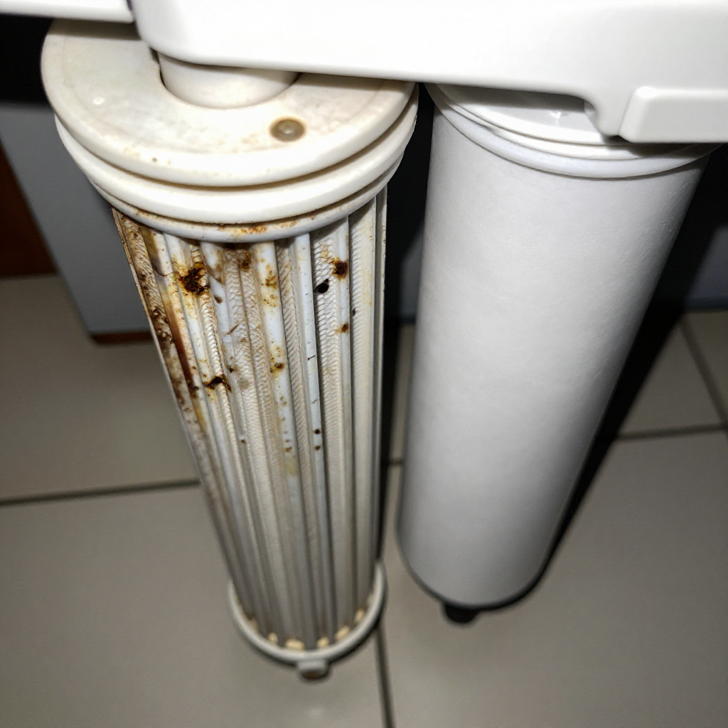 Replace a clogged water filter