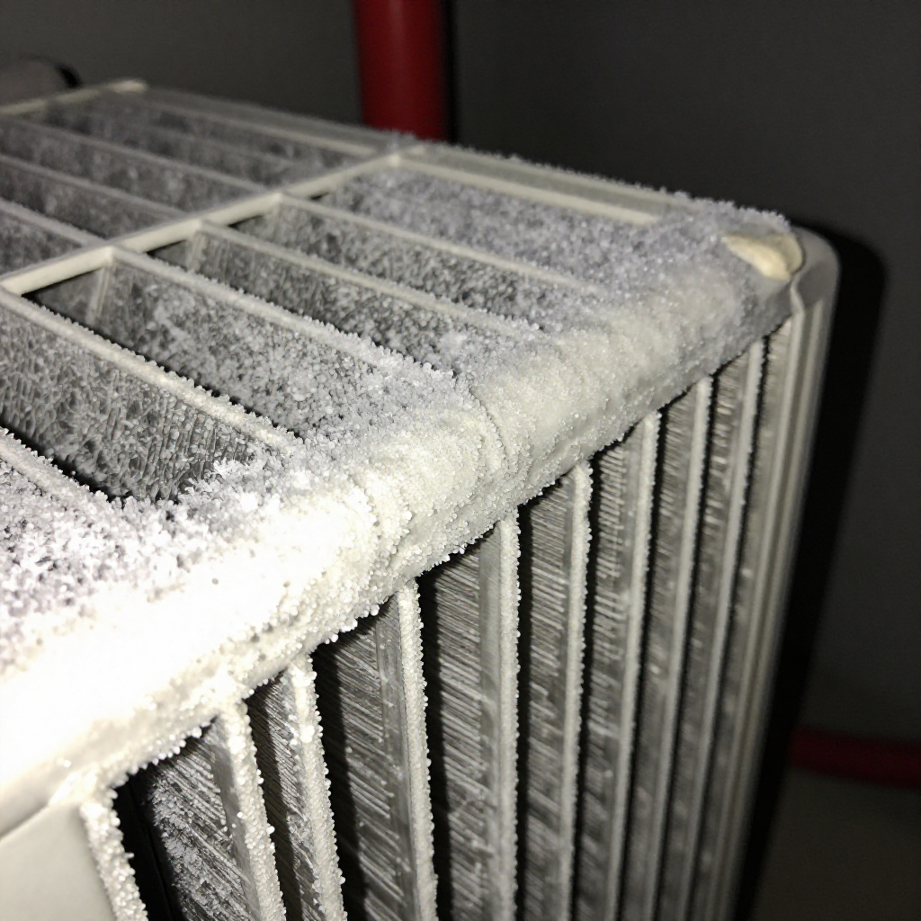 Check room temperature and coil frost before opening anything