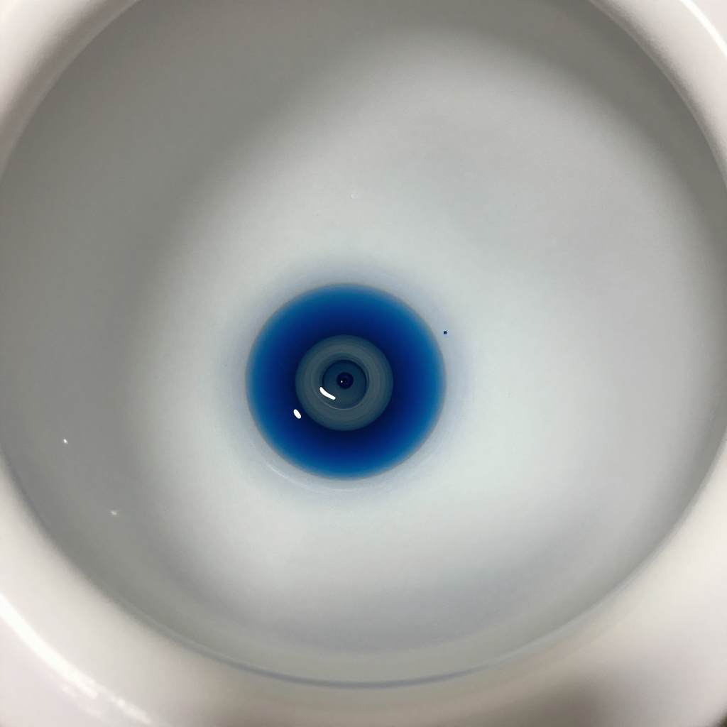 Put food coloring in the tank and wait