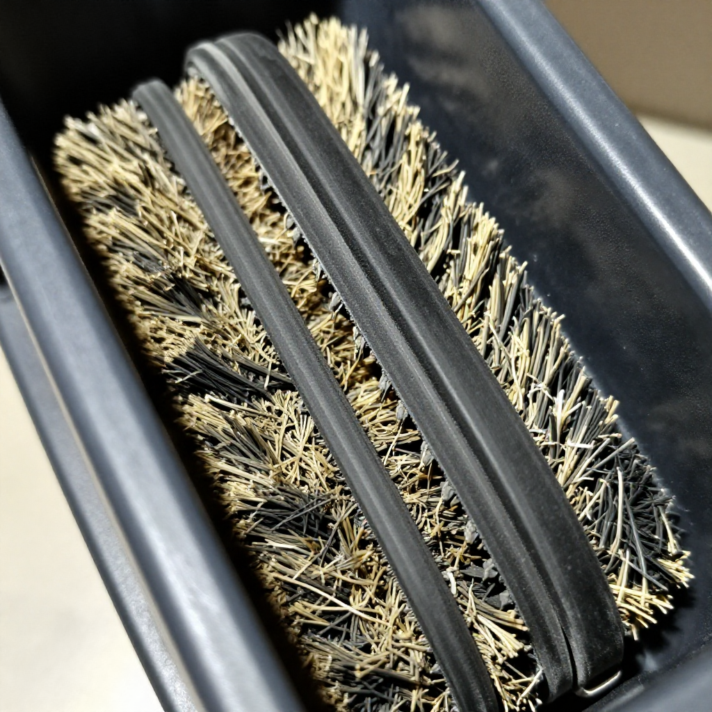 Seat the brush roll and test rotation by hand