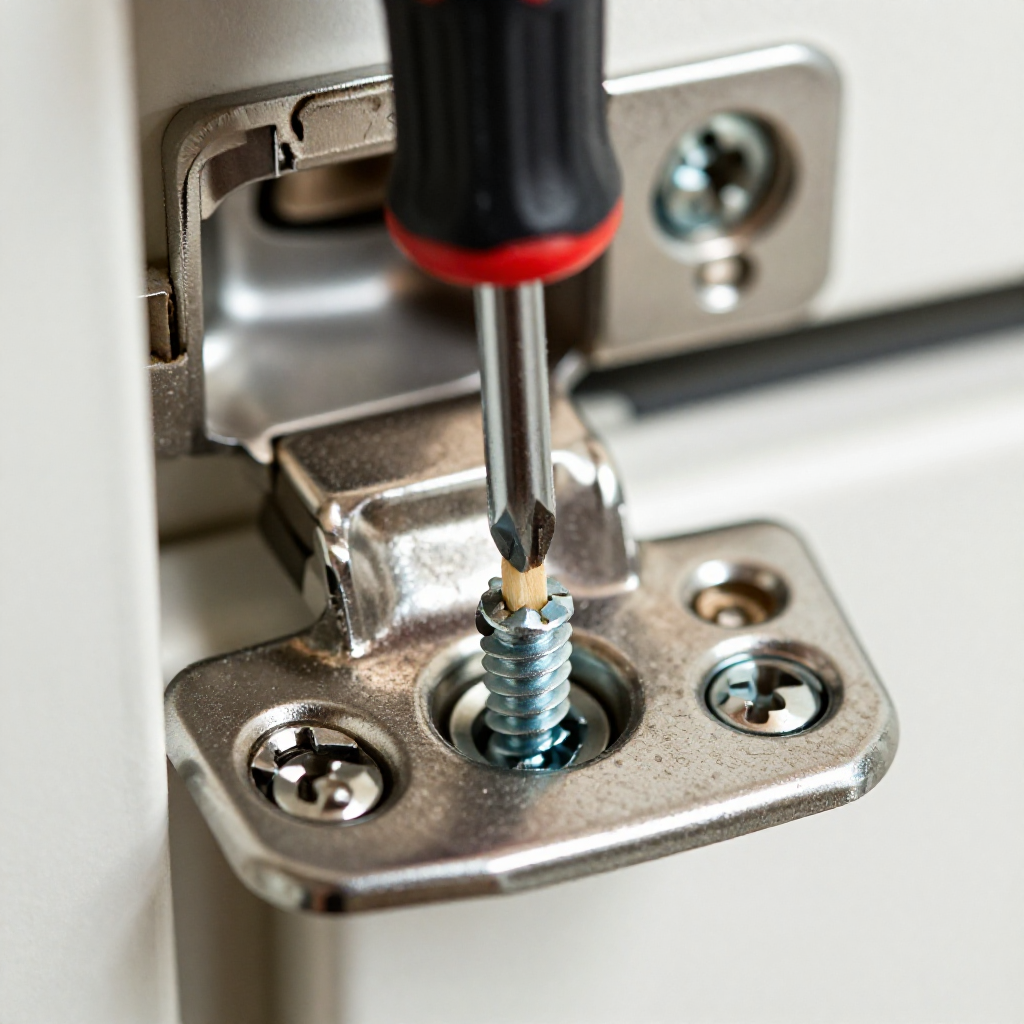 Check for Loose or Stripped Hinge Screws