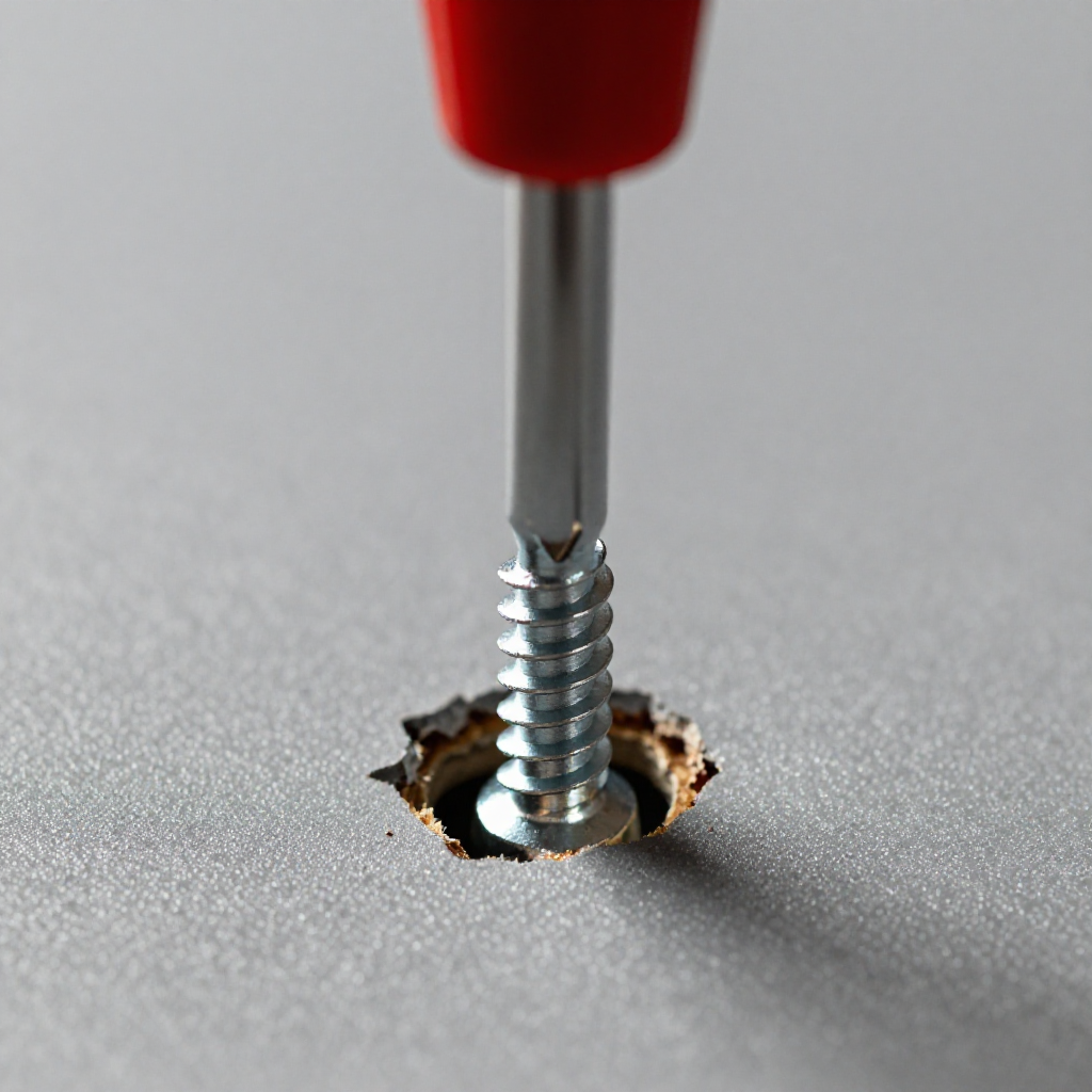 Reinstall the screw