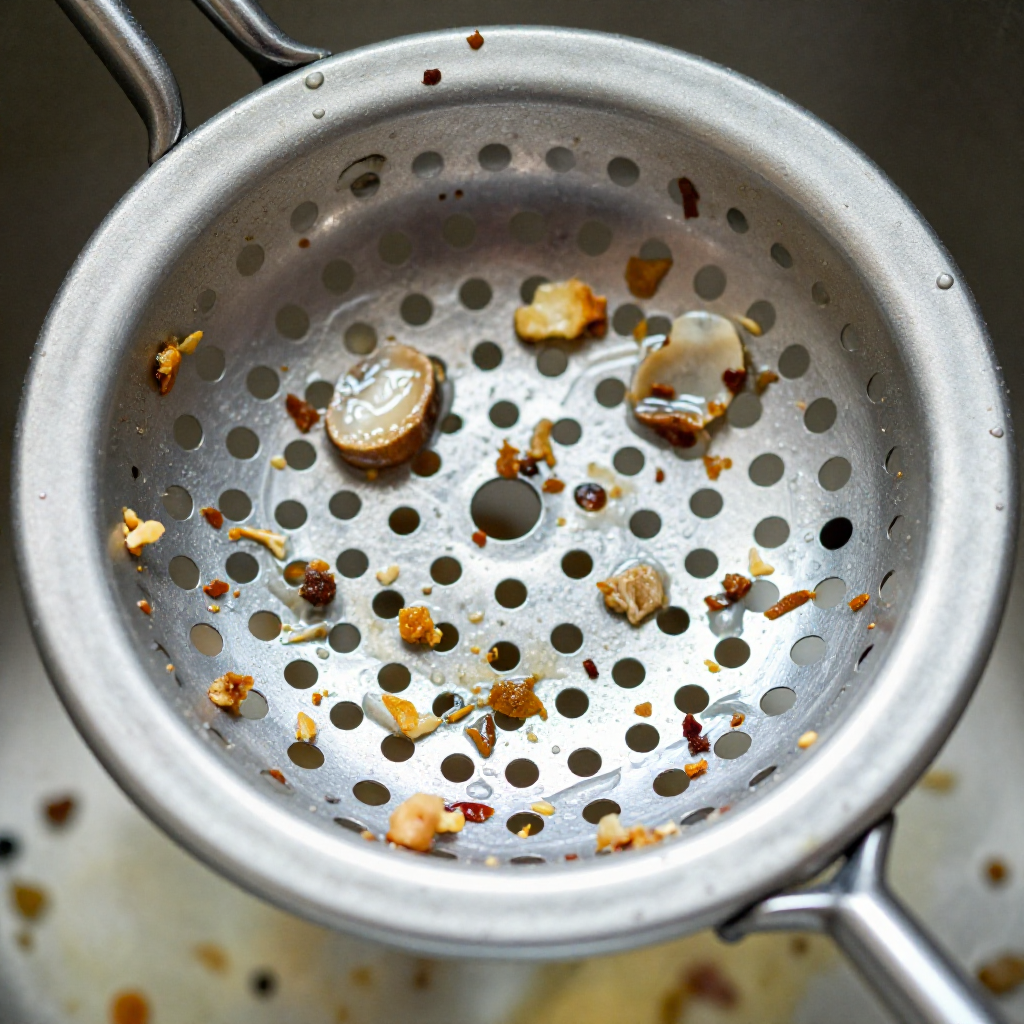Clean the sink strainer