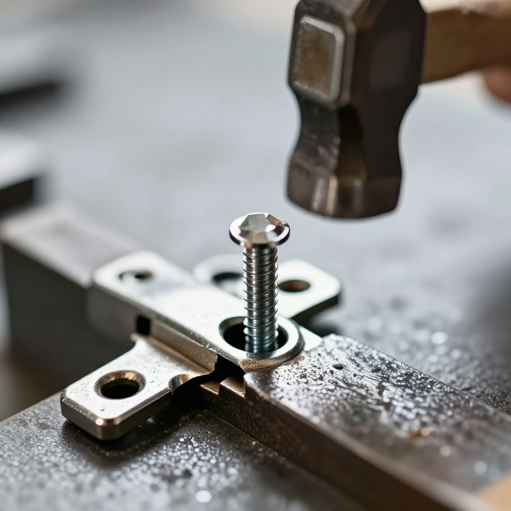 Check for loose hinge pins