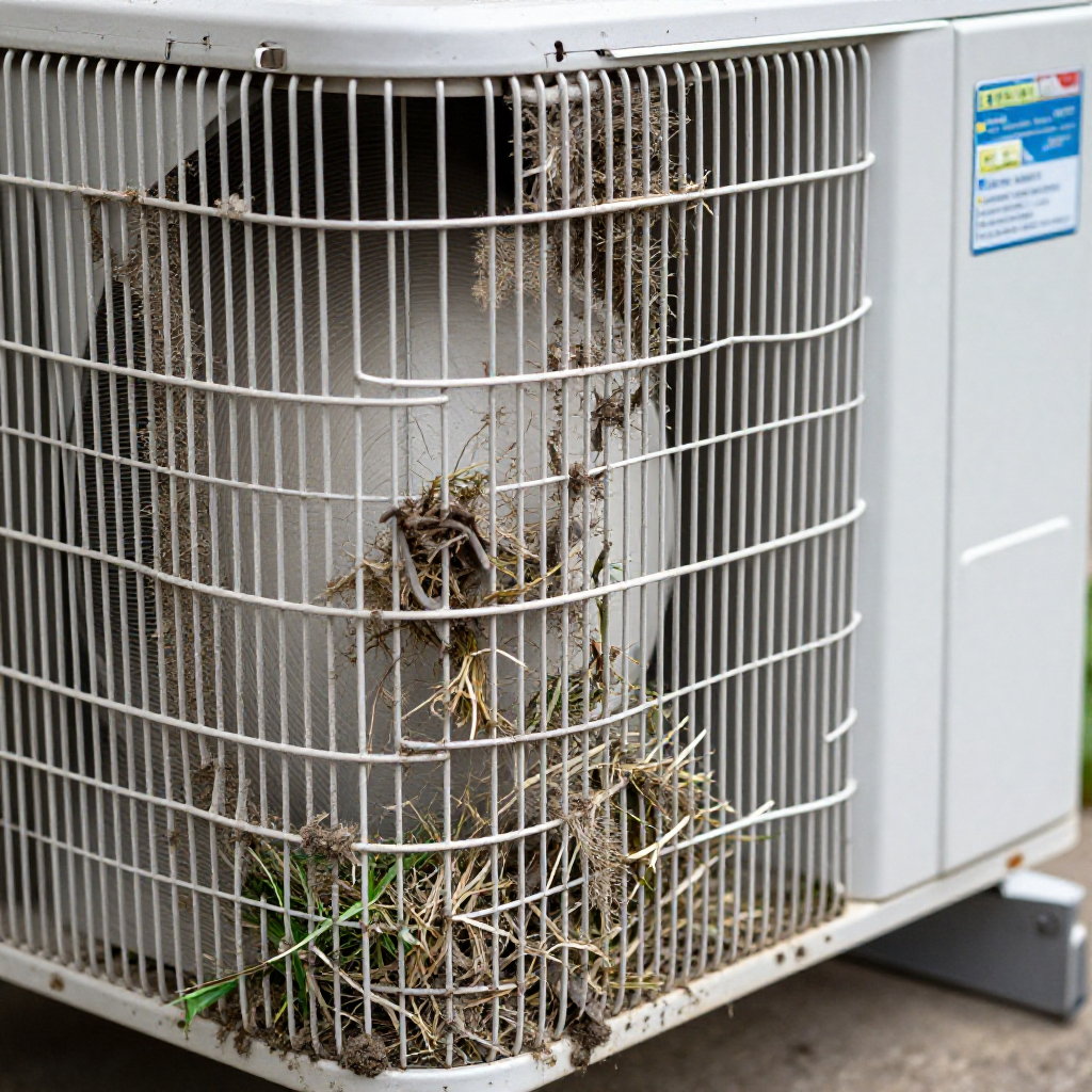 Inspect the outdoor condenser unit