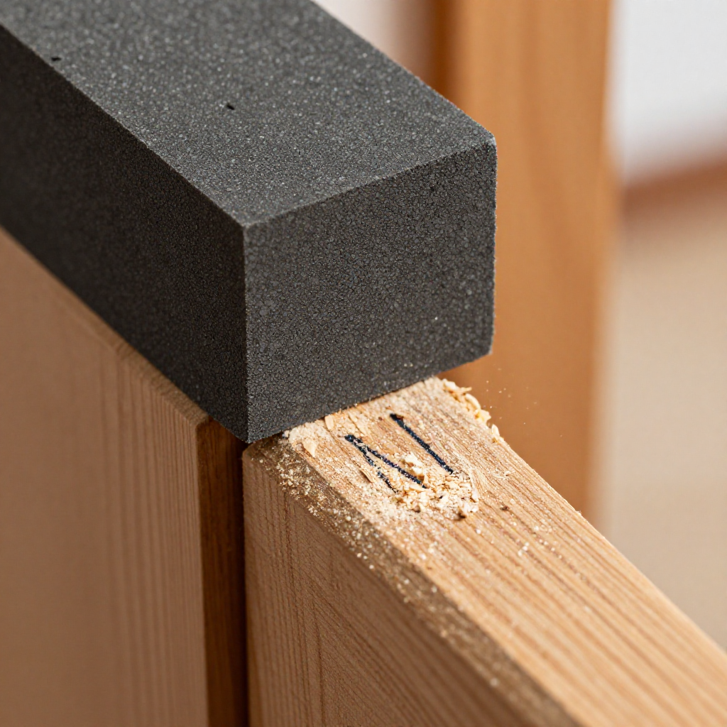 Sand the sticking edge