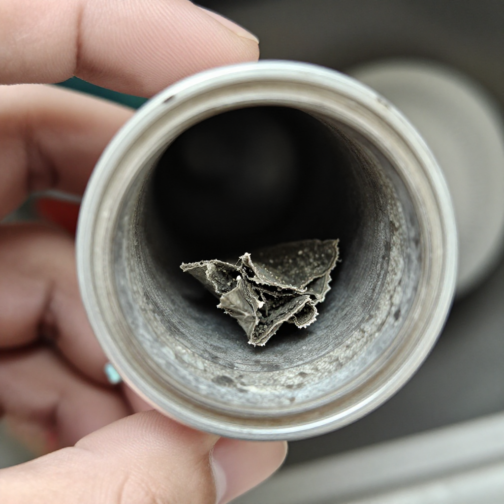 Check the vent hose for kinks or blockages