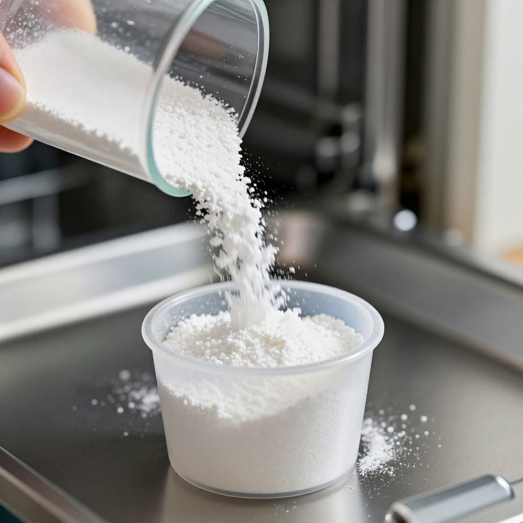 Step 2: Run a cleaning cycle with citric acid