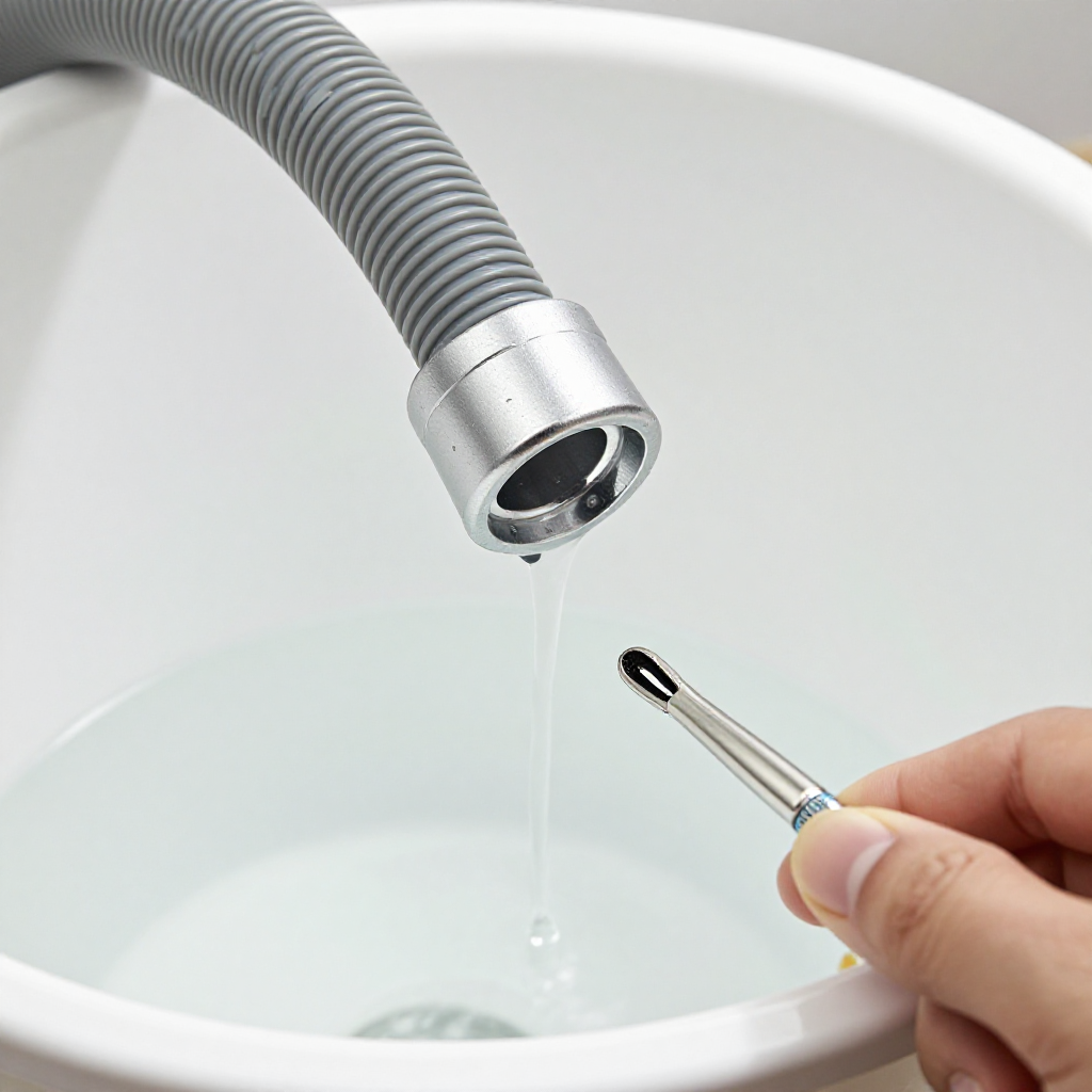 Disconnect and Flush the Drain Hose