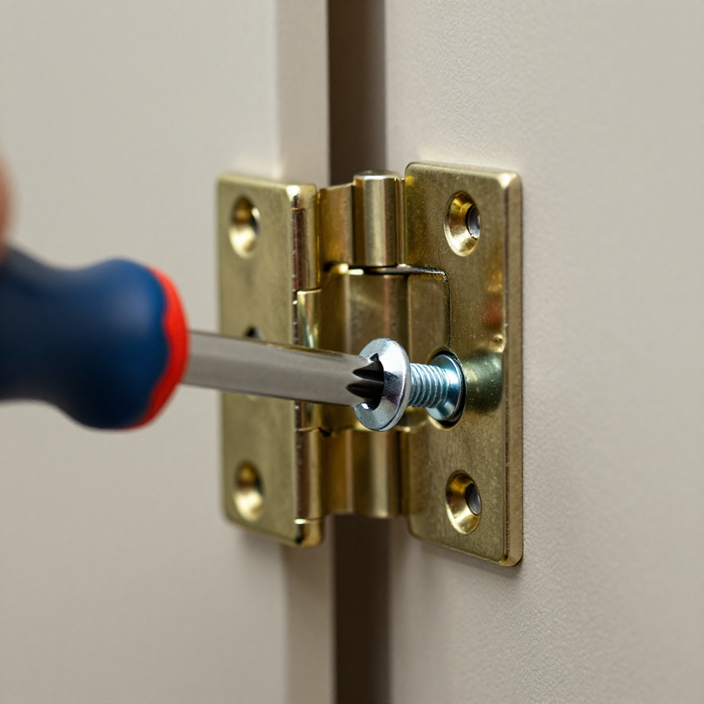 Check the Hinge Screws