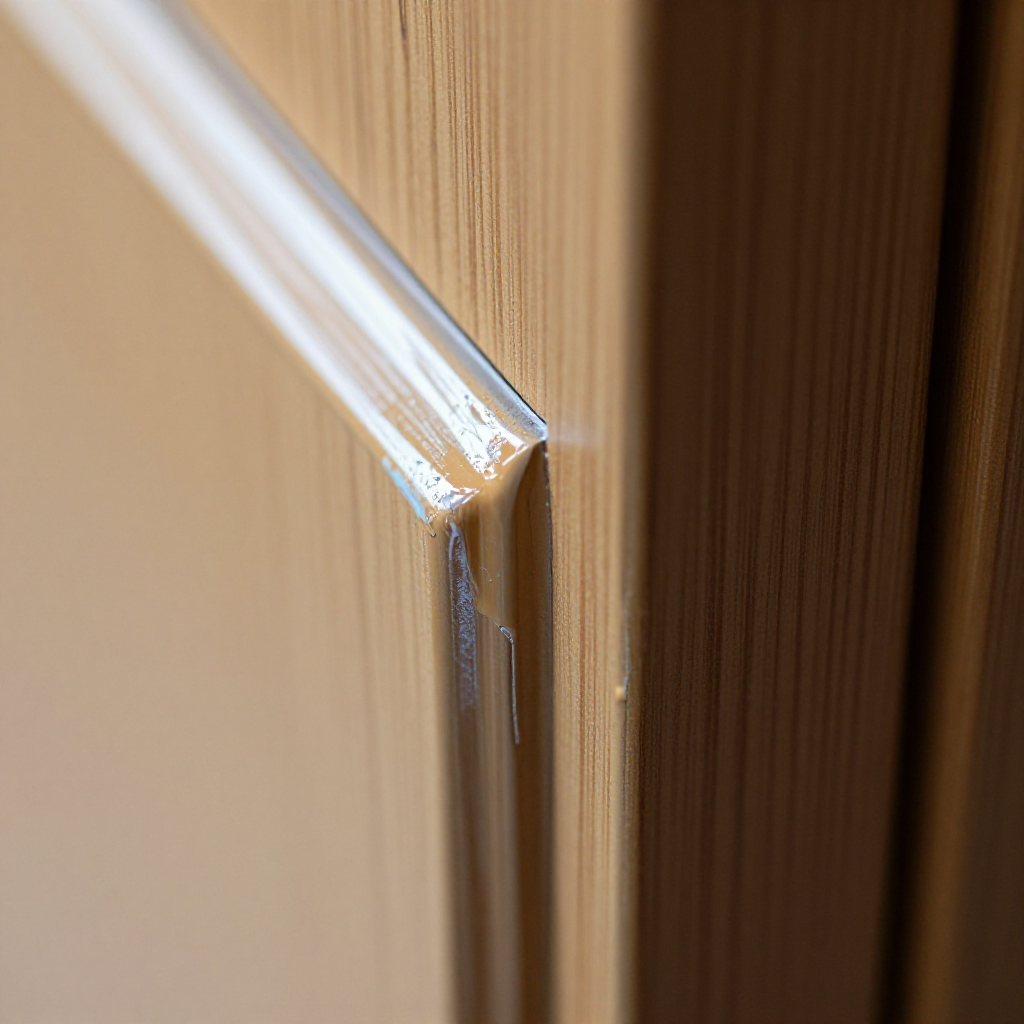 Identify where the door is sticking