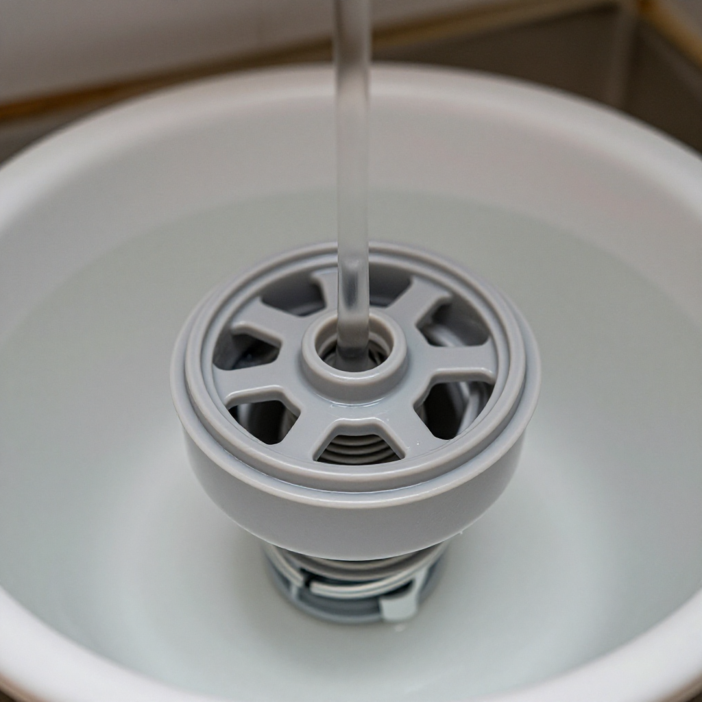 Open the filter and drain water