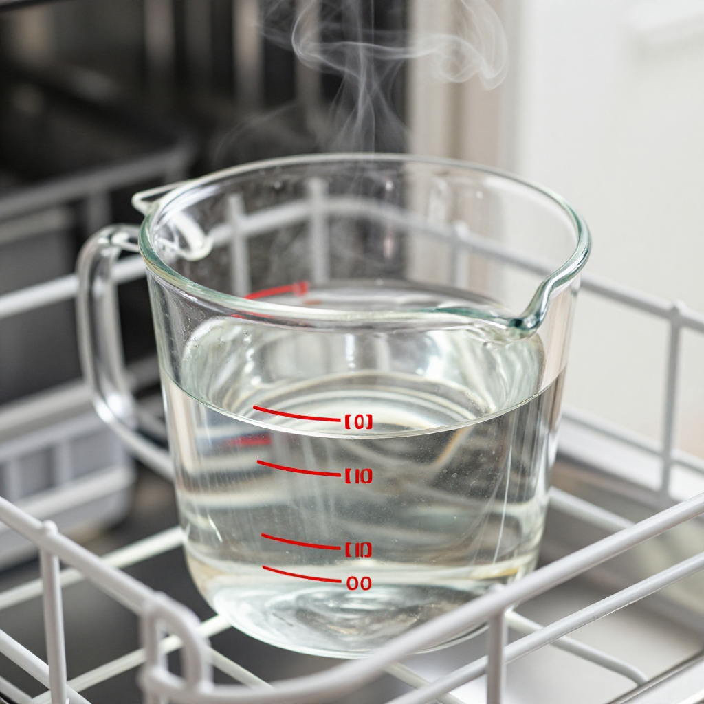 Run a rinse cycle with vinegar