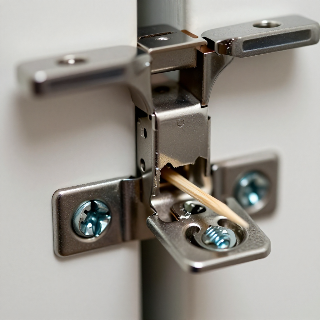 Tighten the hinge screws