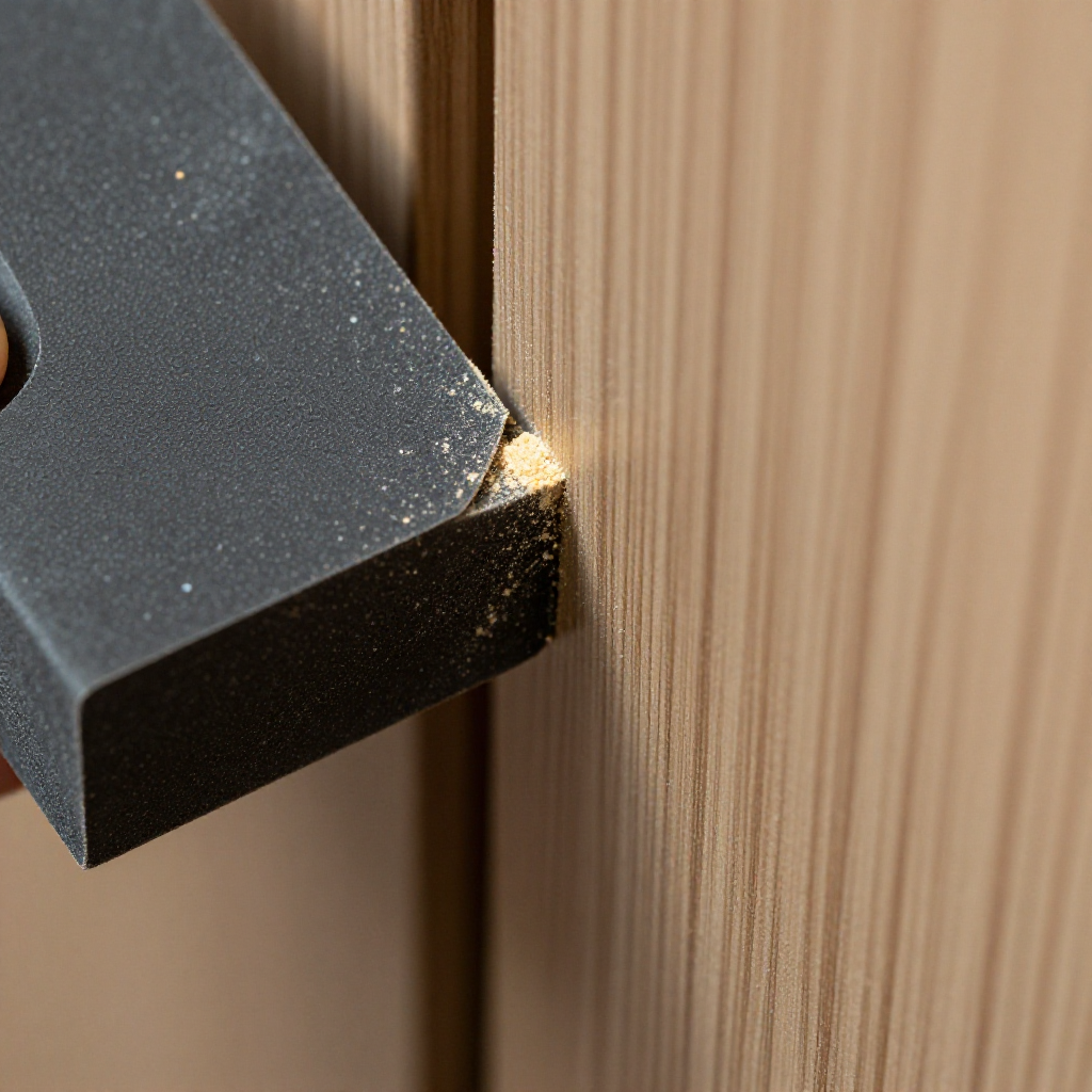 Sand the sticking edge