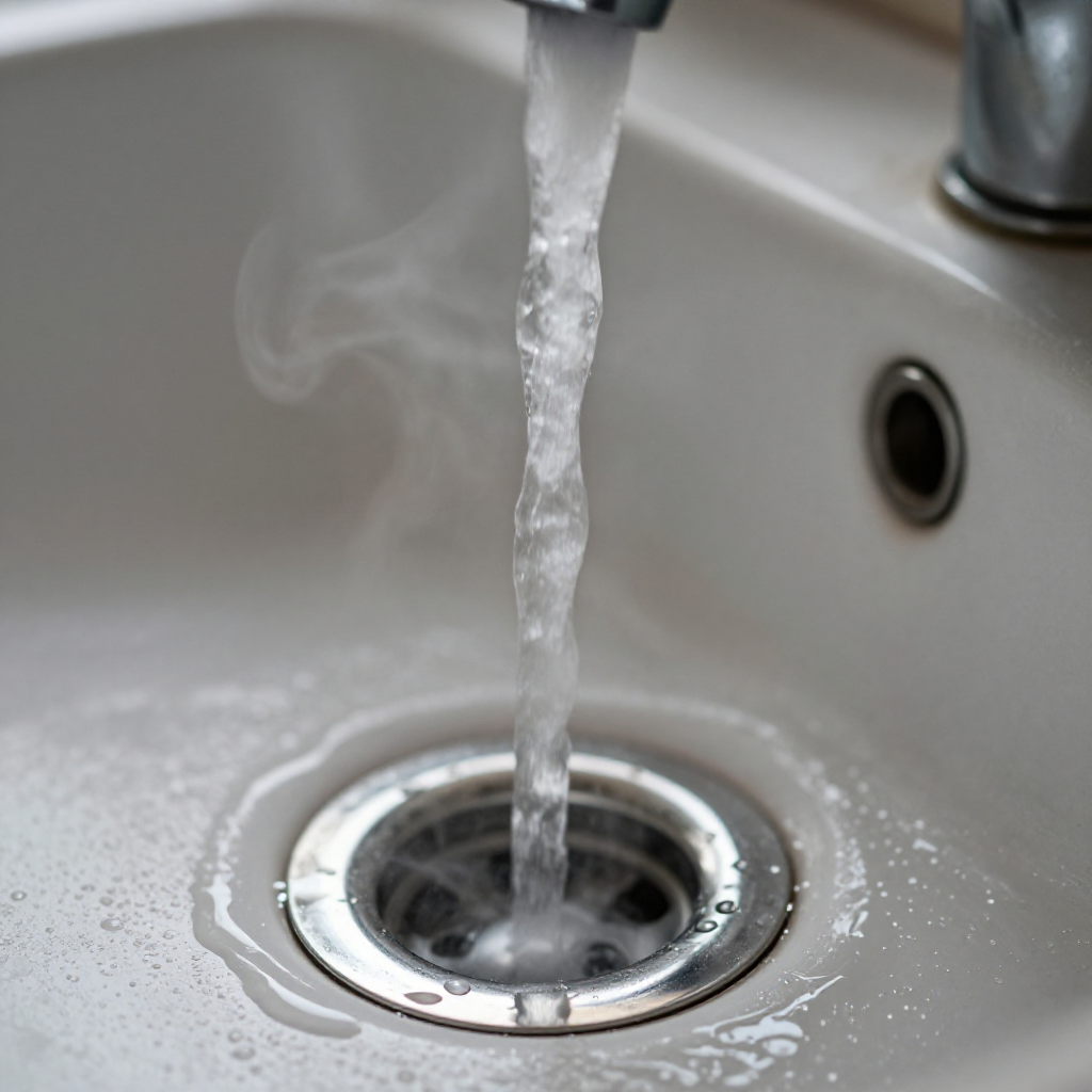 Step 3: Flush with Hot Water