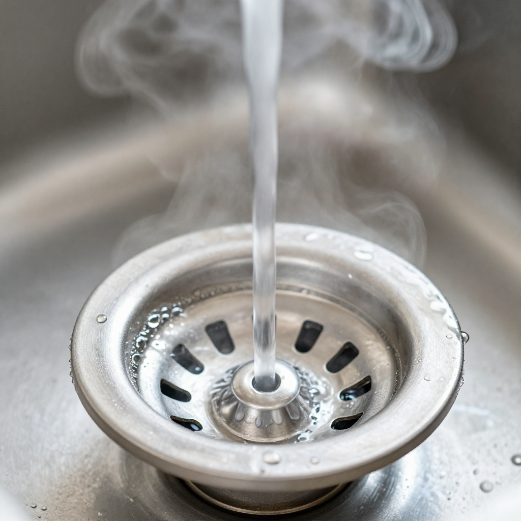 Try boiling water and dish soap