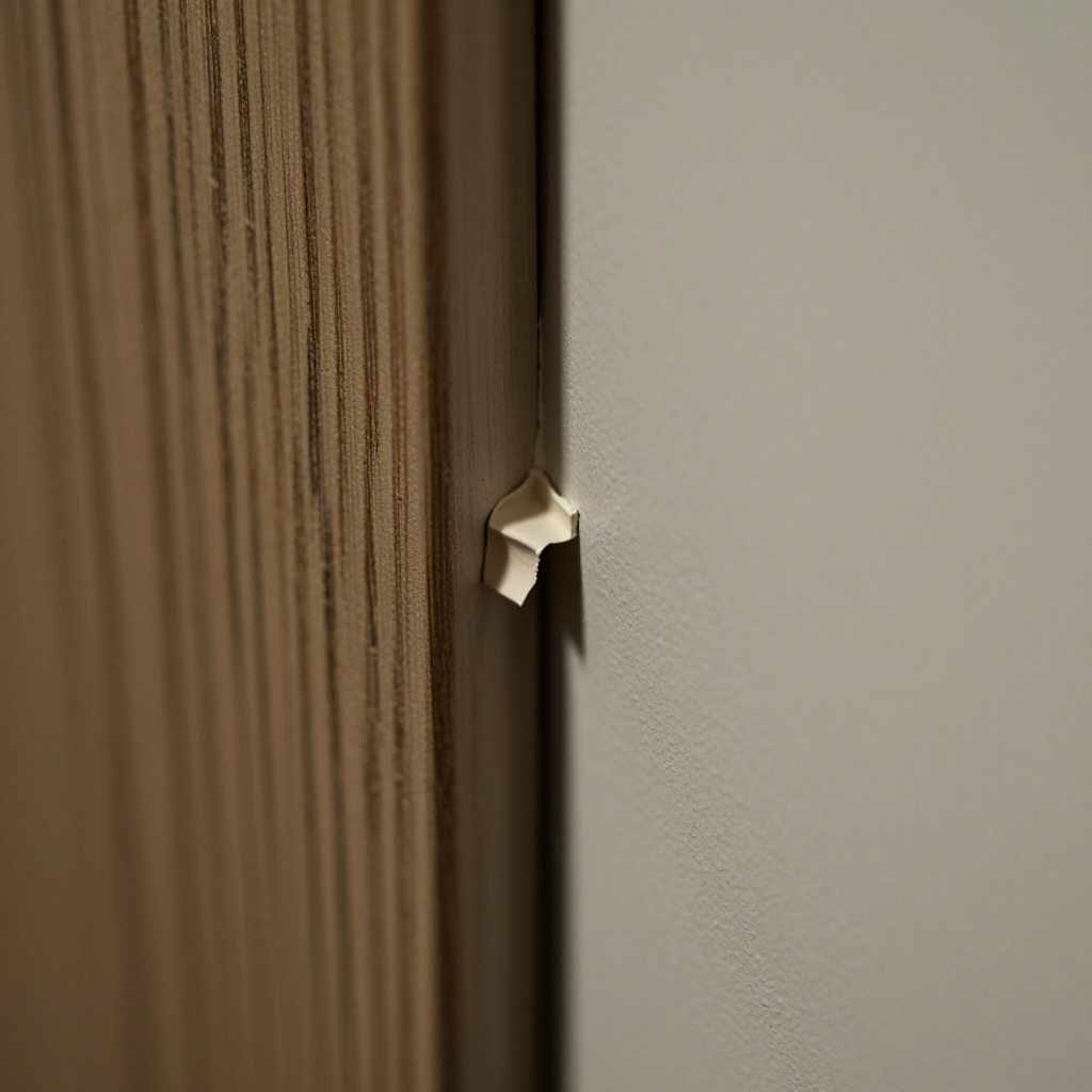 Identify where the door sticks