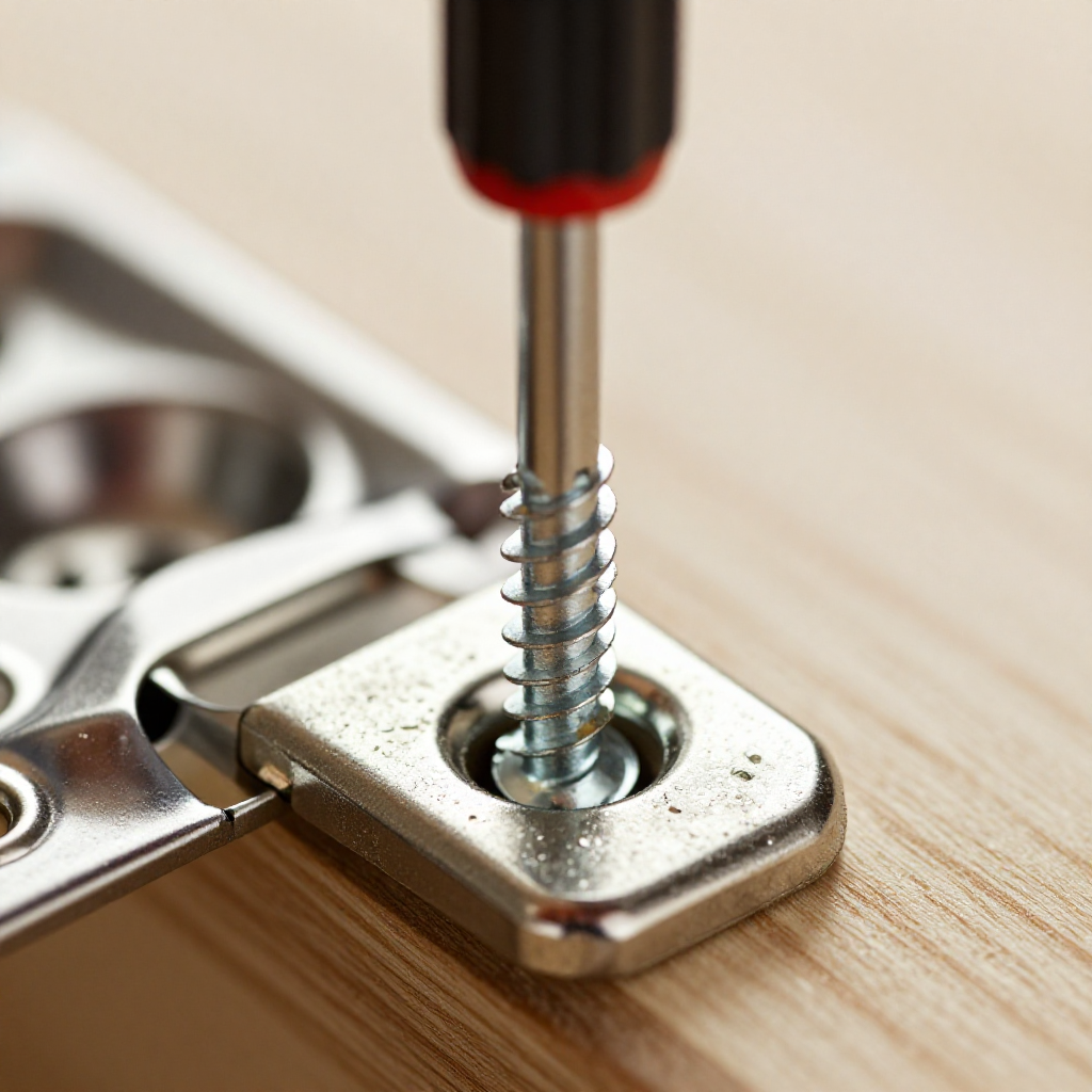 Tighten the Top Hinge Jamb Screws