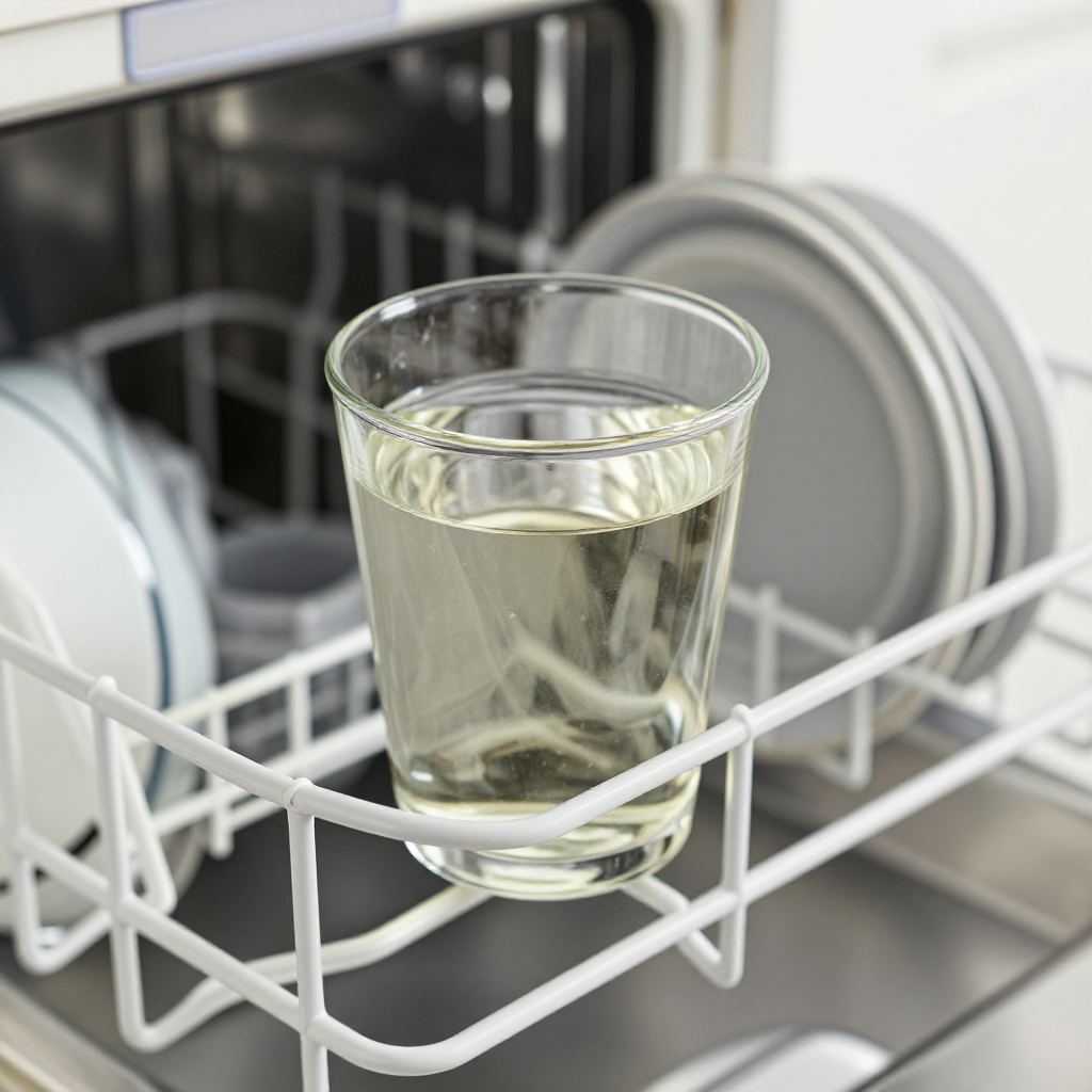 Step 2: Clean the Dishwasher Interior with Vinegar