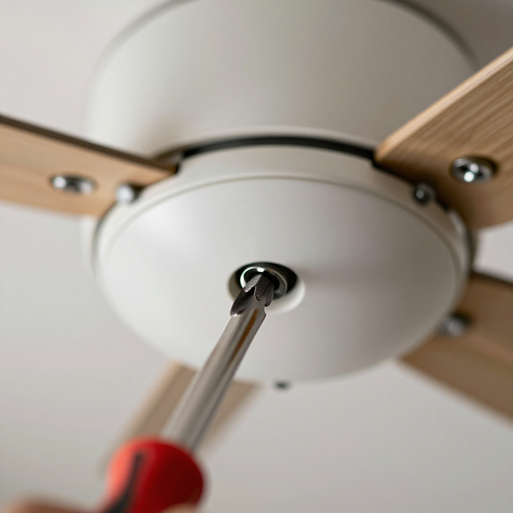 Check blade screws and mounting bracket