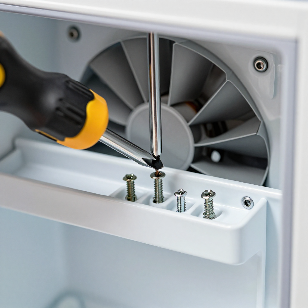 Step 2: Access the evaporator fan