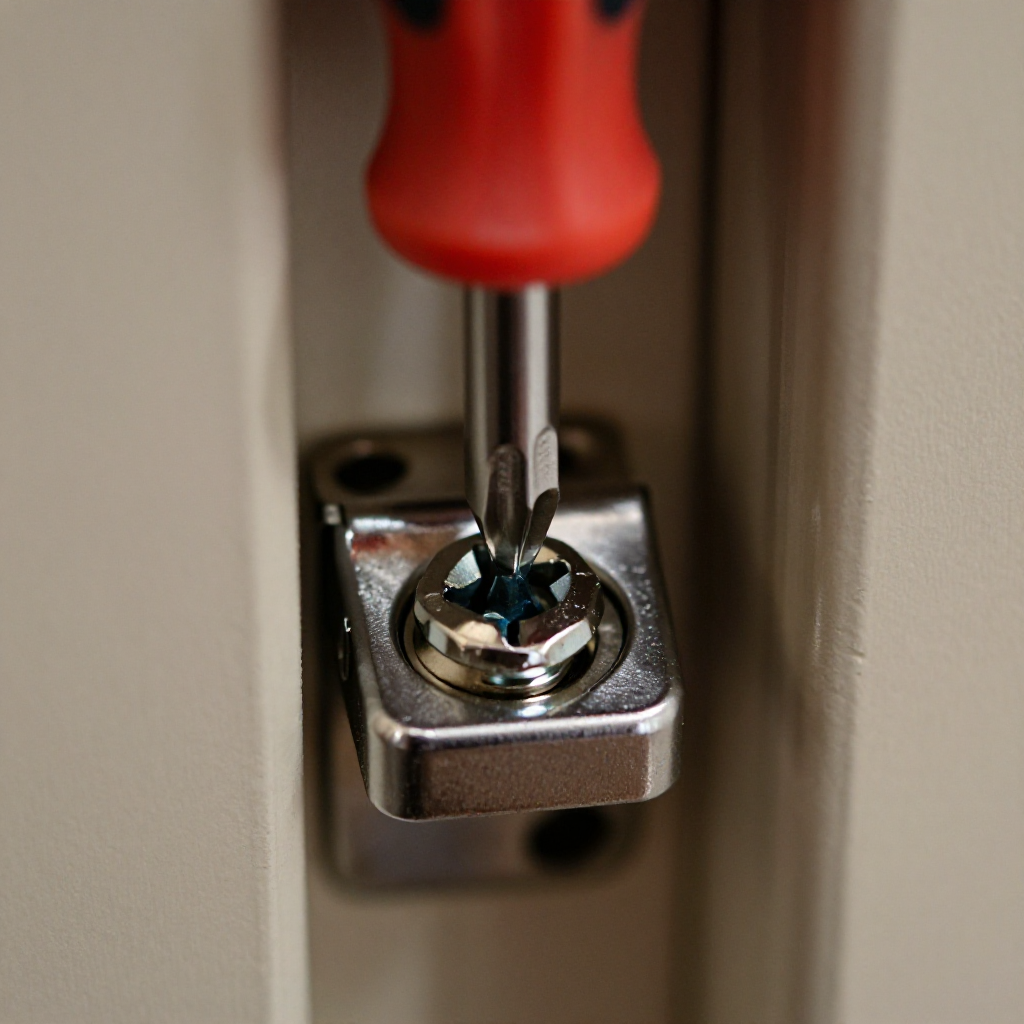 Tighten all hinge screws