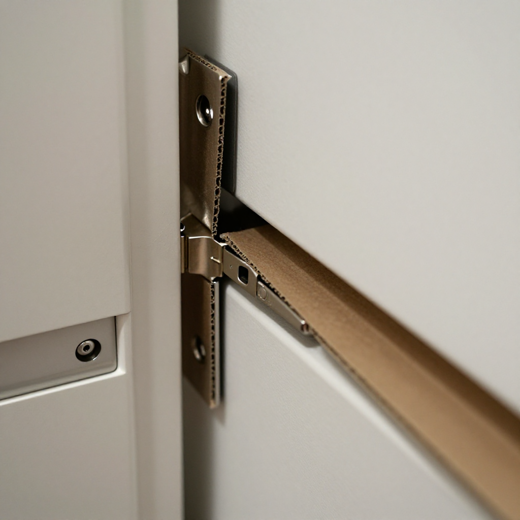 Shim the bottom hinge