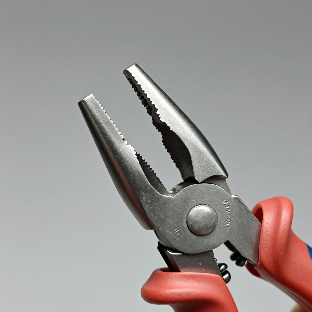 Gently squeeze prongs with pliers