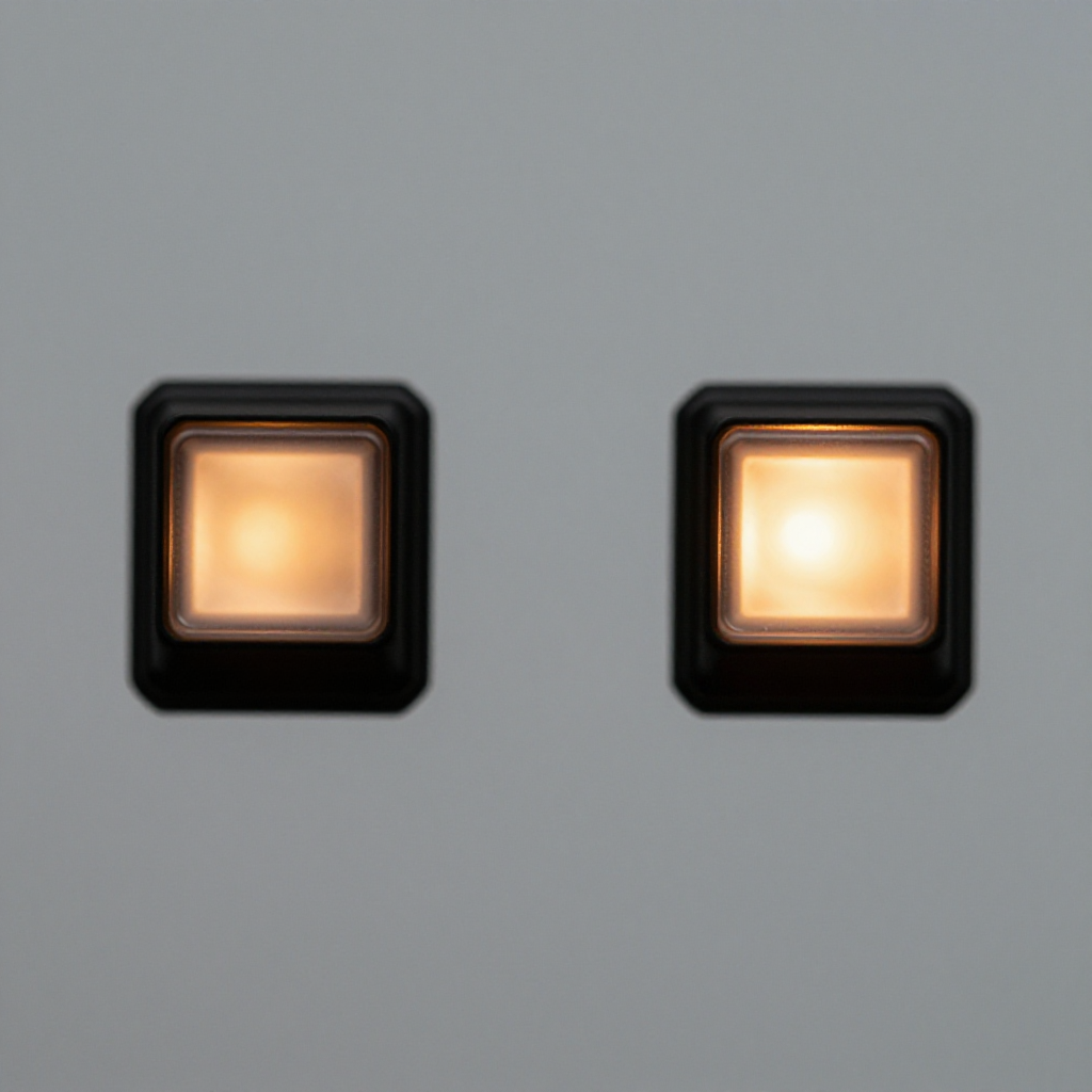 Align the sensors so both LEDs light solid