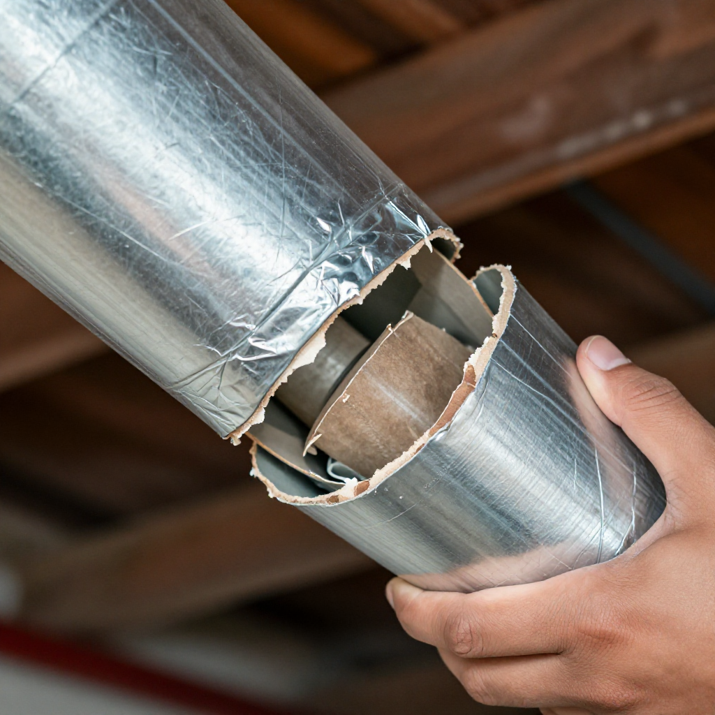 Inspect accessible ductwork