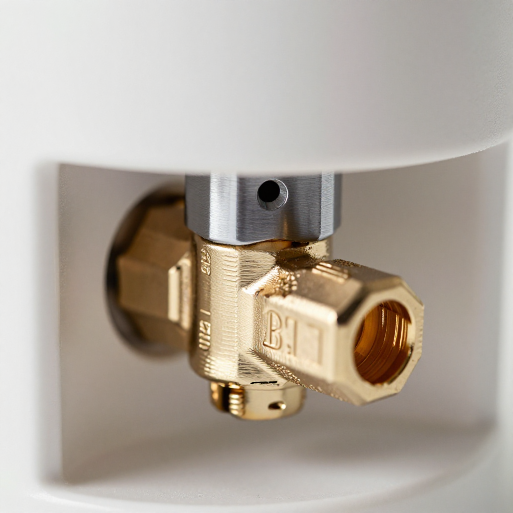 Locate the one-way valve or needle hole