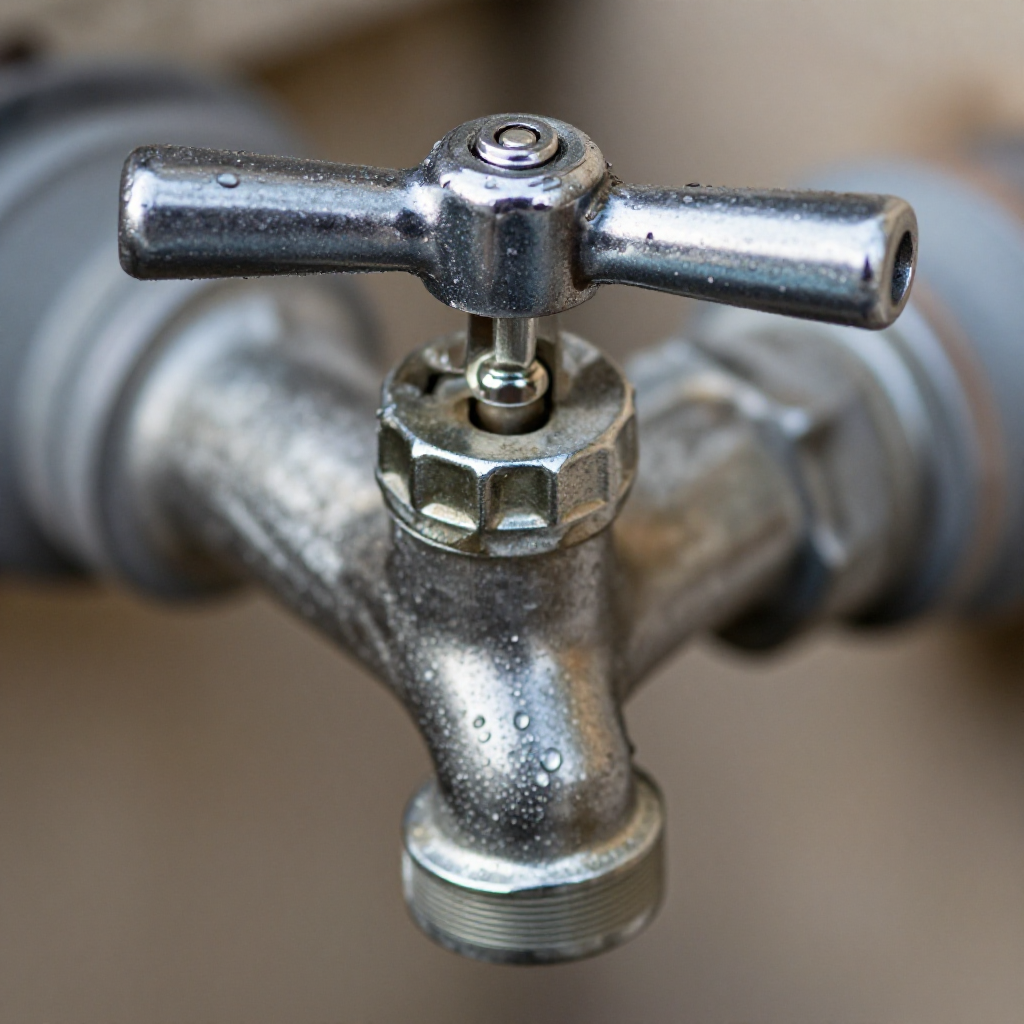 Turn off water and open spigot