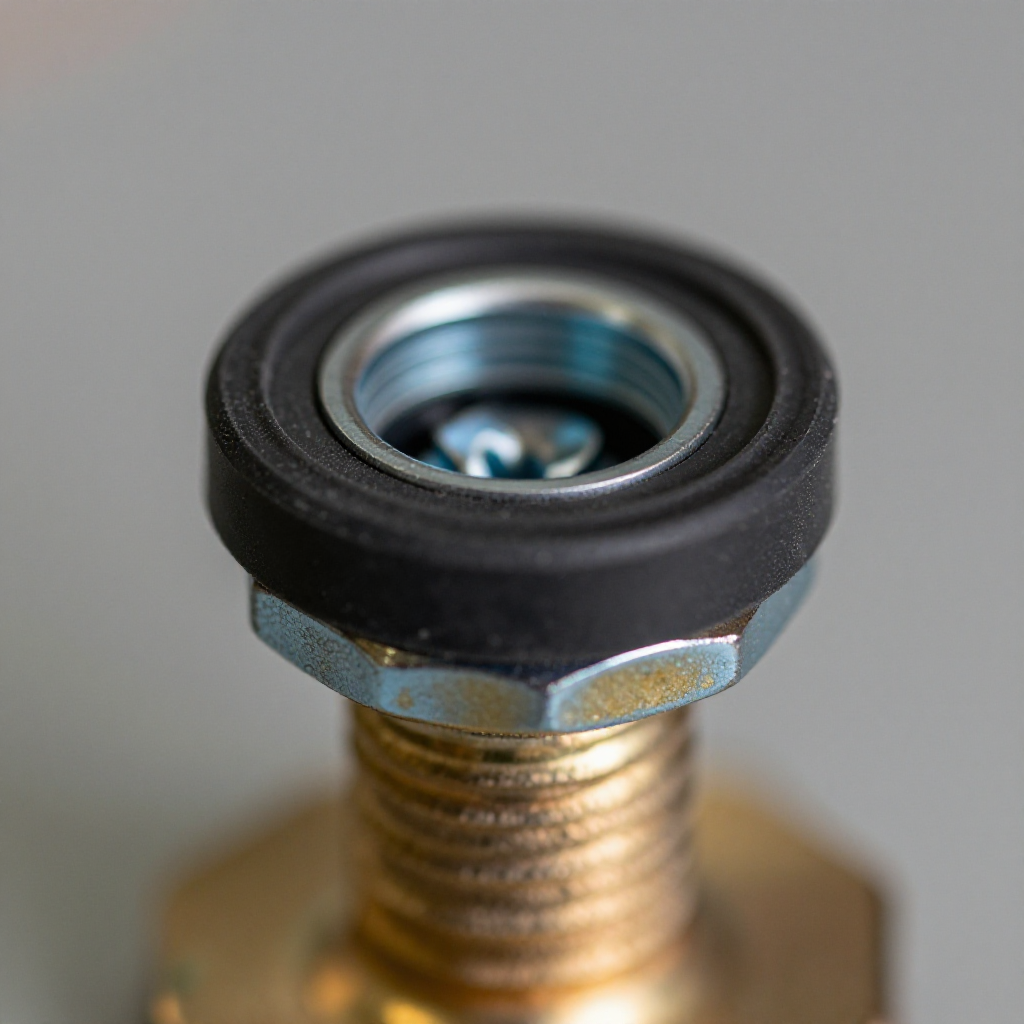 Replace the washer and reassemble